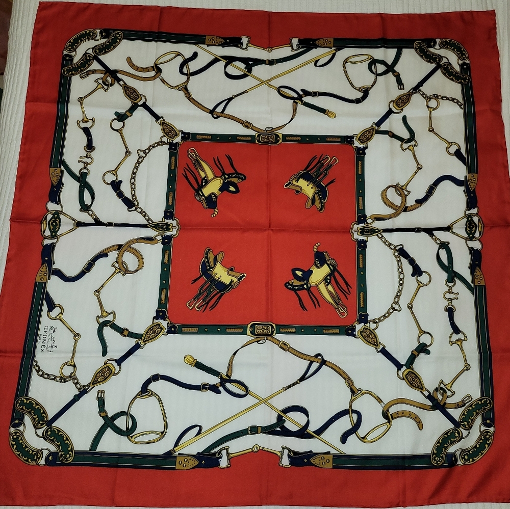 AUTHENTIC EUC HERMES silk scarf